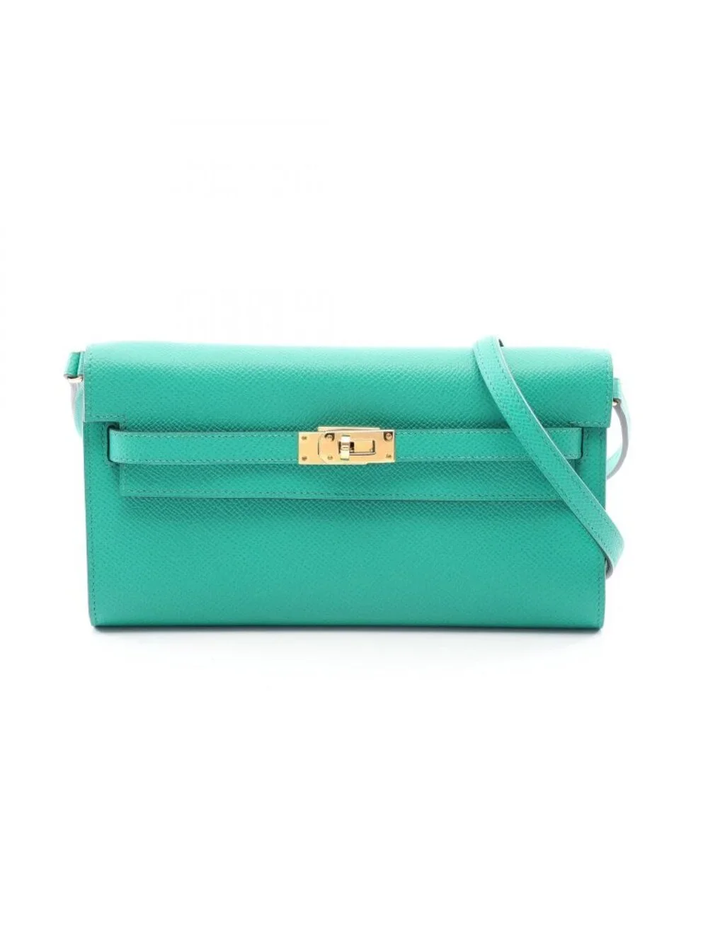 Hermes Shoulder Bag Kelly to Go Vert Jade Long